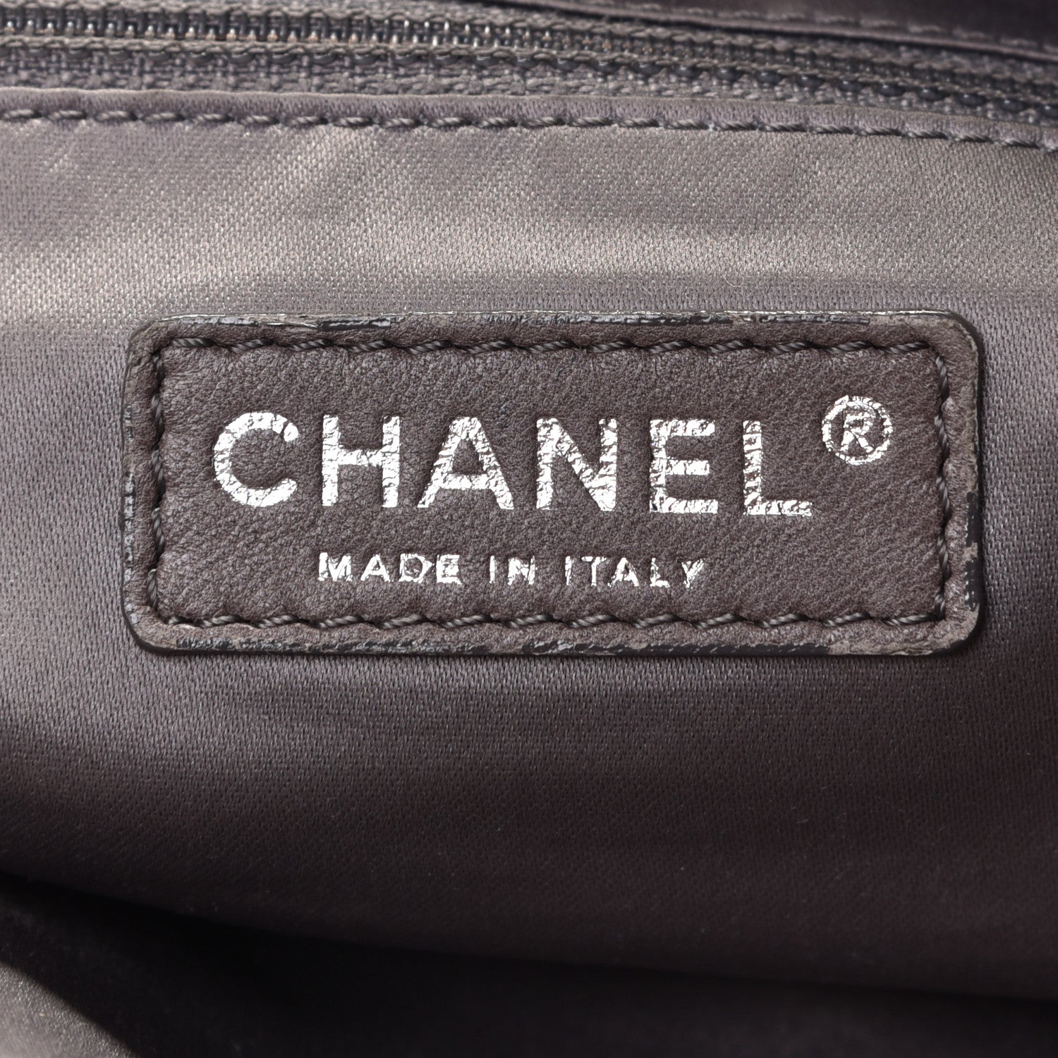 Chanel Lambskin Tweed Double Stitch Tote Black 5 of 5