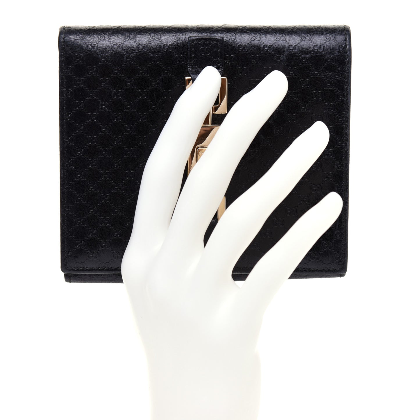 Microguccissima Compact Wallet Black