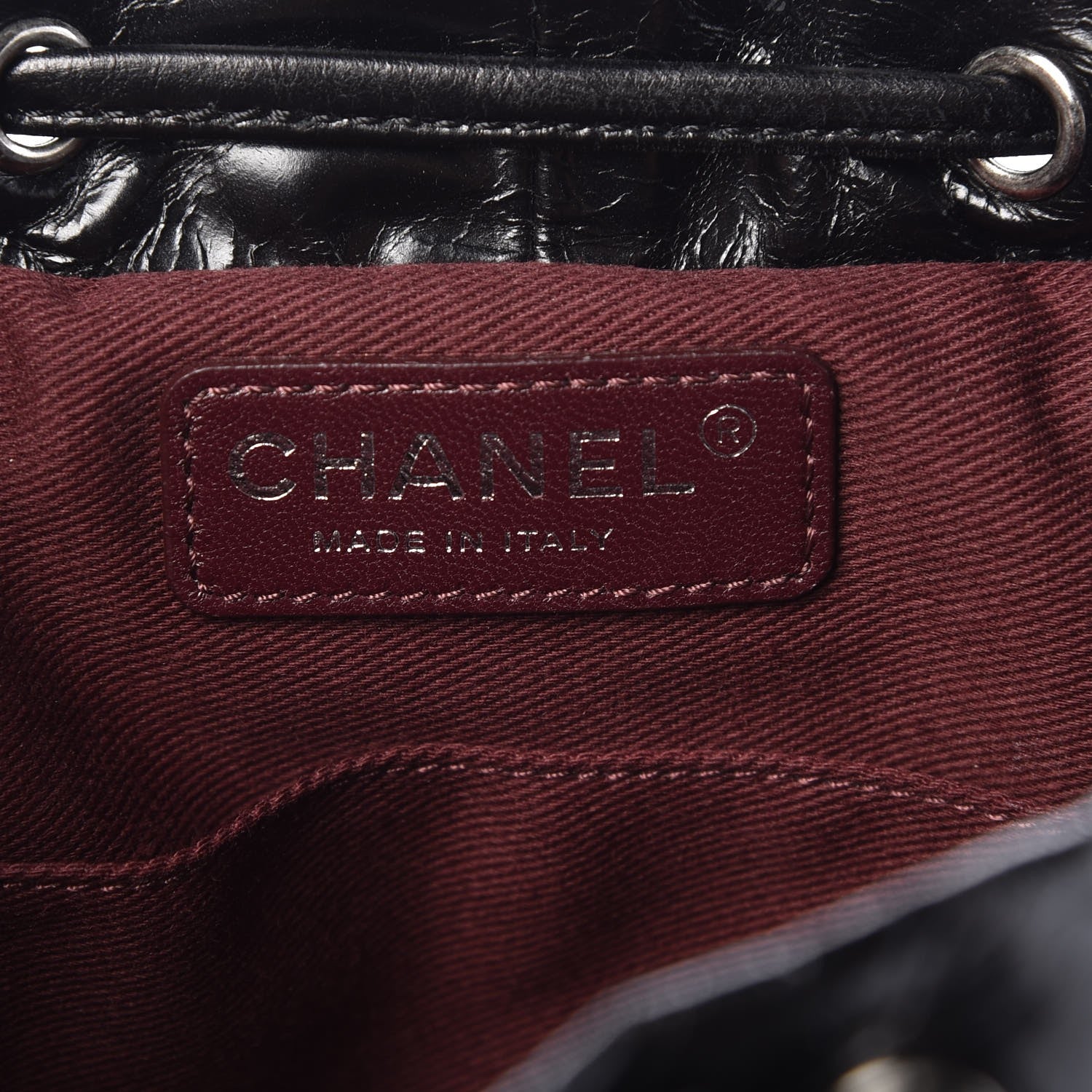 Chanel Glazed Calfskin Quilted Small Salzburg Mountain Backpack Black 6 of 7