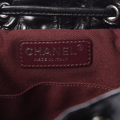 Chanel Glazed Calfskin Quilted Small Salzburg Mountain Backpack Black 6 of 7