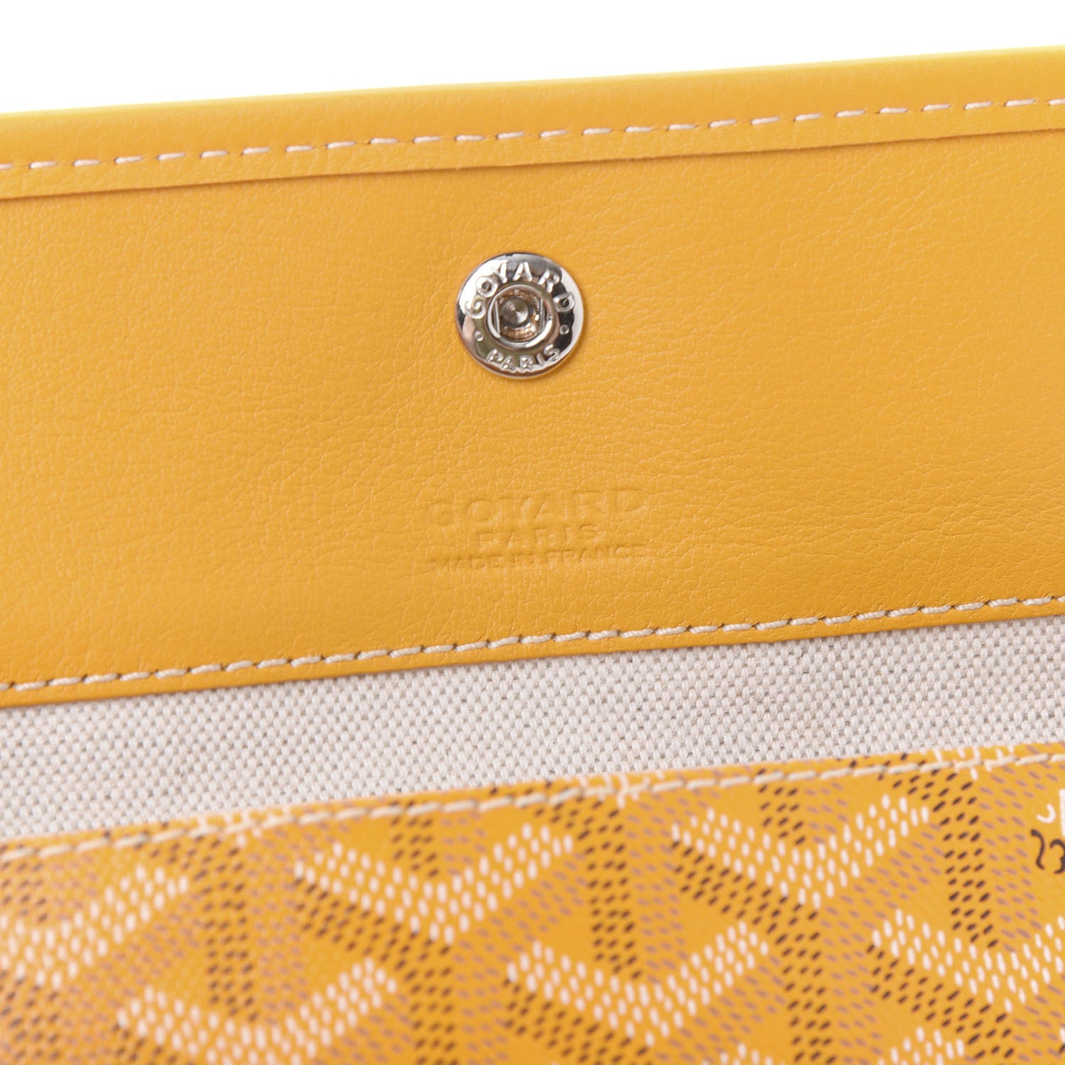 Goyard Goyardine Pouch Yellow 8 of 9