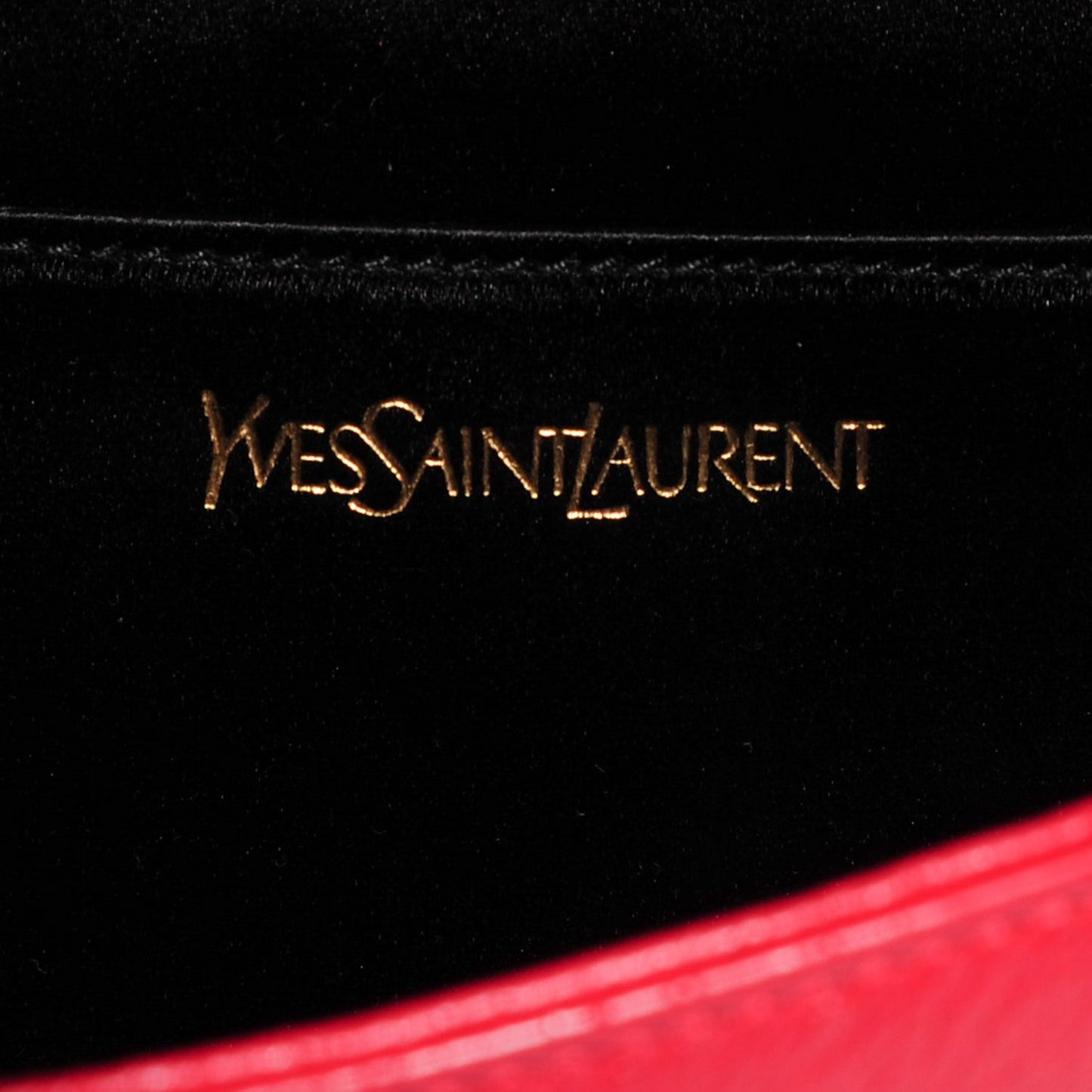 Calfskin Monogram Large Belle De Jour Clutch Lipstick Red
