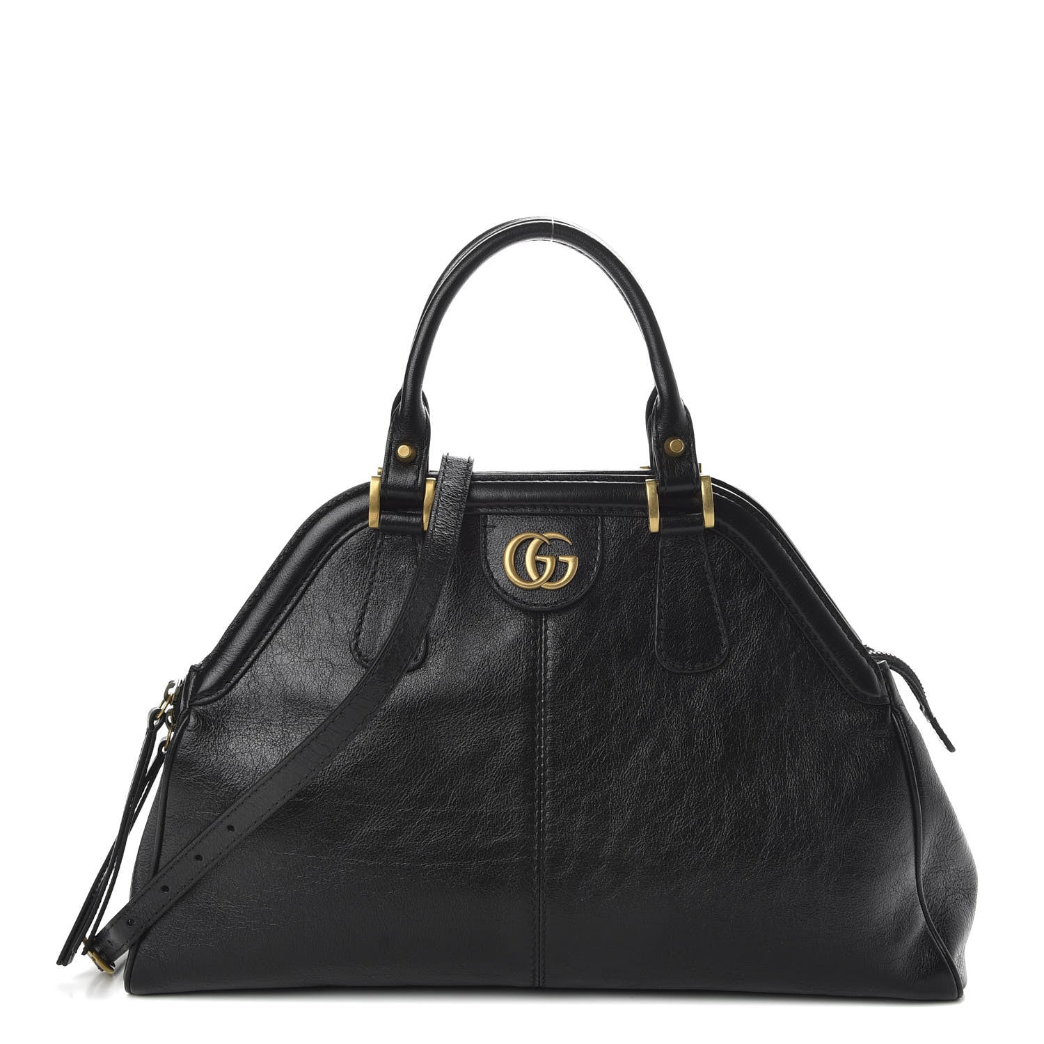 Gucci Calfskin Medium Re(Belle) Top Handle Bag Black 1 of 10