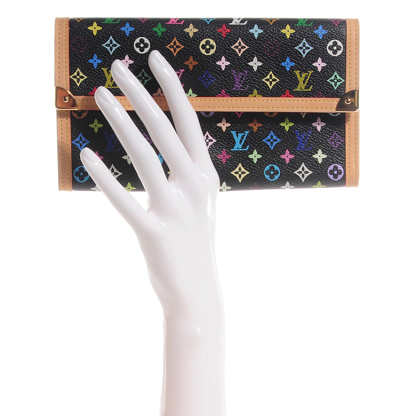 Monogram Multicolor Porte Tresor International Wallet Black