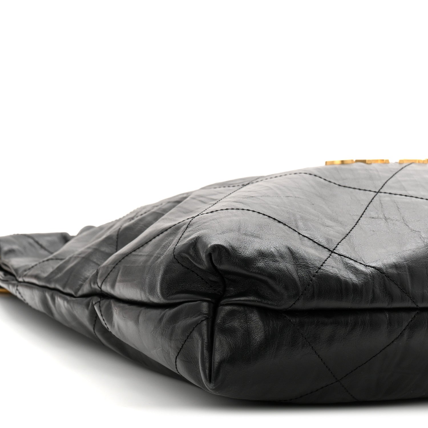Chanel Crumpled Calfskin Quilted Chanel 22 Black 10 of 11