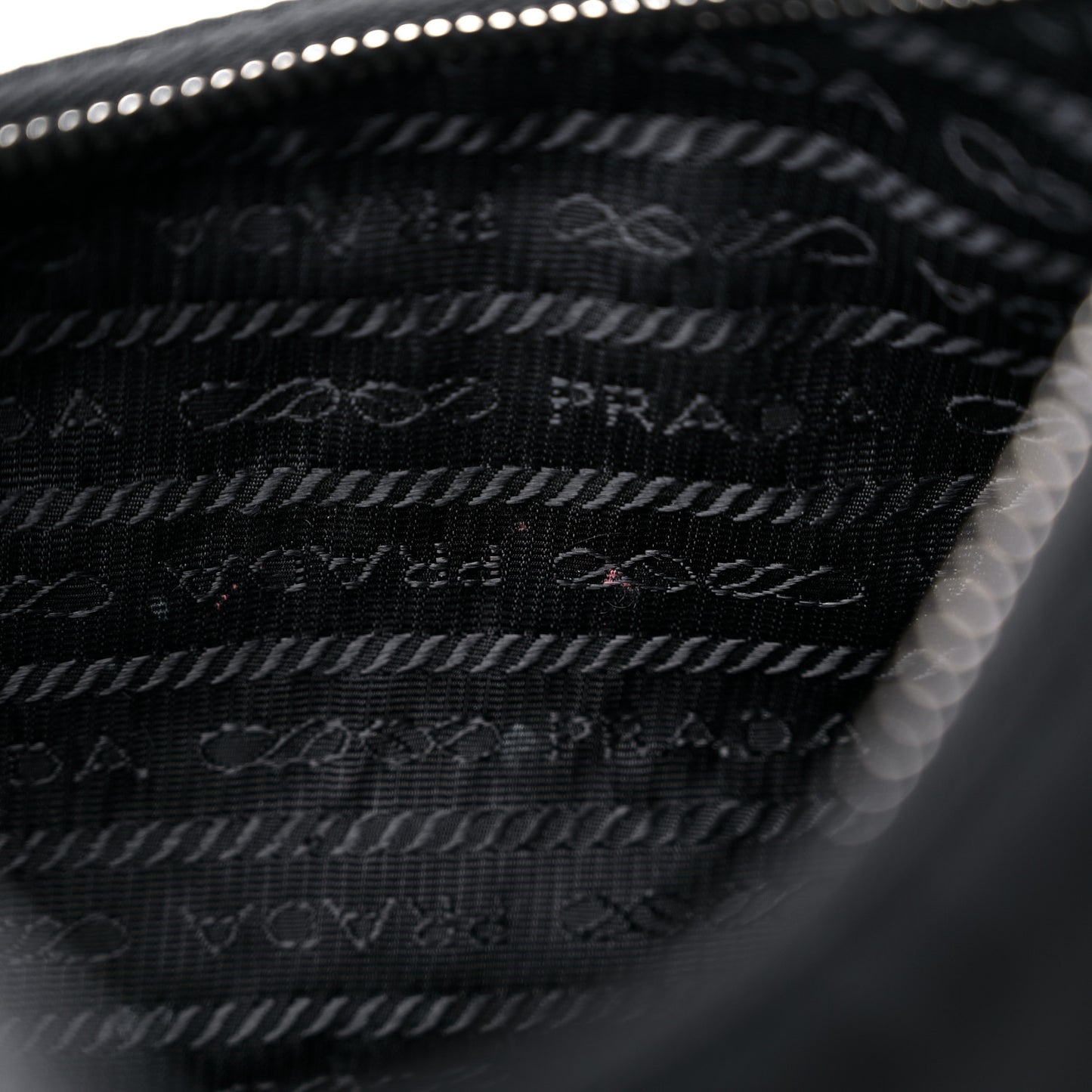 Tessuto Nylon Saffiano Mini Re-Edition 2005 Bag Black