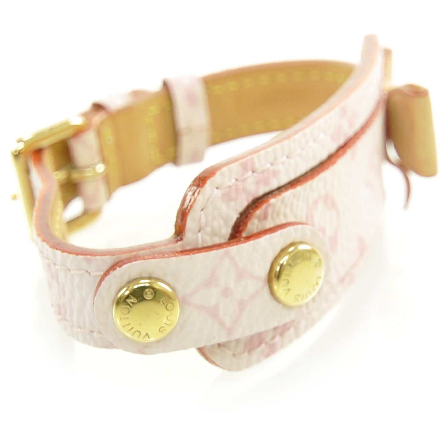 Monogram Cherry Blossom Address Wish Bracelet Pink