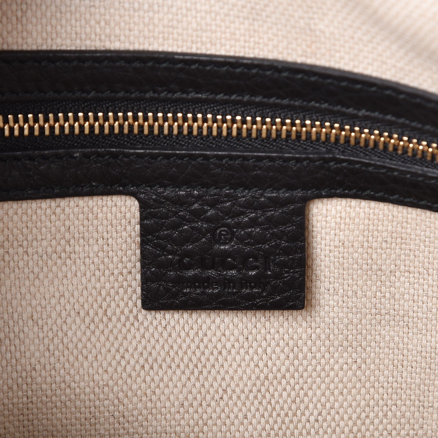Gucci Pebbled Calfskin Small Soho Top Handle Bag Black 6 of 9
