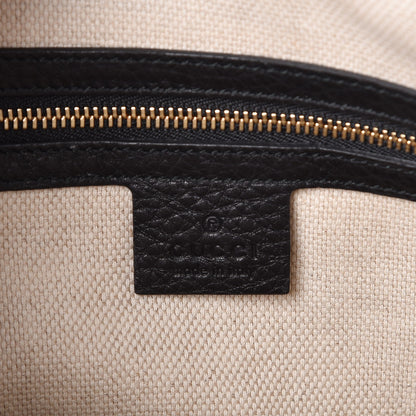 Gucci Pebbled Calfskin Small Soho Top Handle Bag Black 6 of 9