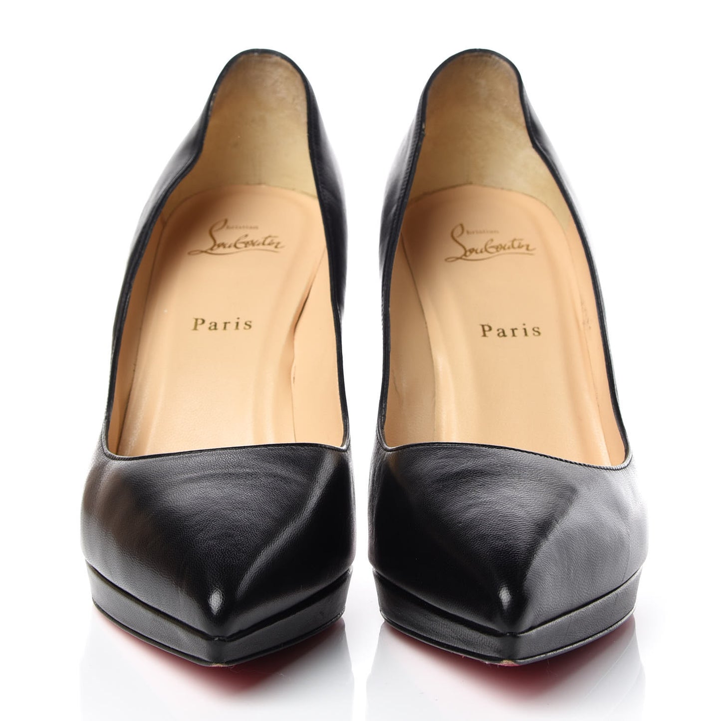 Shiny Nappa Pigalle Plato 100 Pumps 41.5 Black