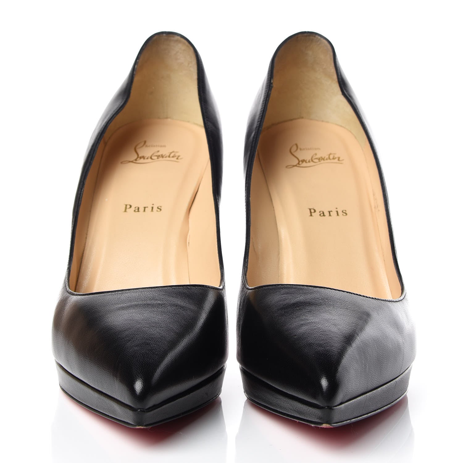 Christian Louboutin Shiny Nappa Pigalle Plato 100 Pumps 41.5 Black 2 of 17