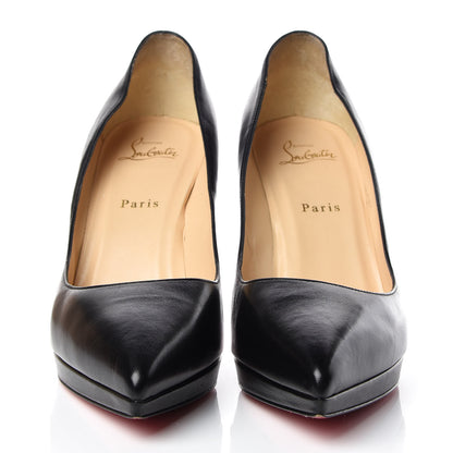 Christian Louboutin Shiny Nappa Pigalle Plato 100 Pumps 41.5 Black 2 of 17