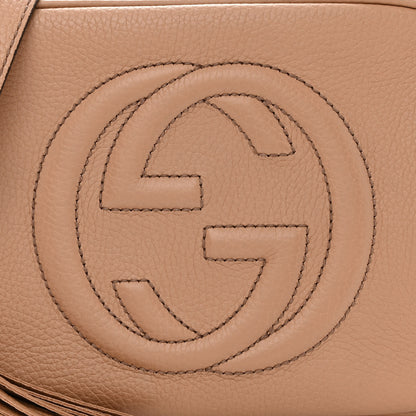 Gucci Pebbled Calfskin Small Soho Disco Bag Camelia 8 of 10