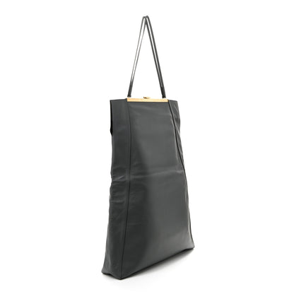 Celine Calfskin Vertical Clasp Cabas Grey 3 of 11