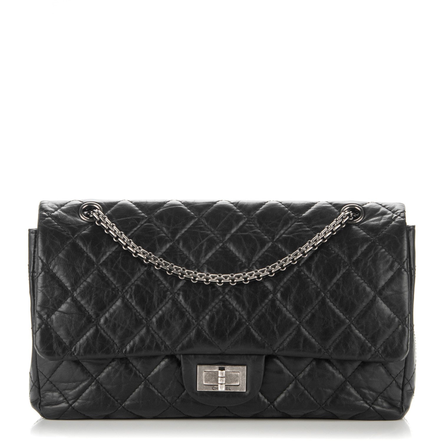 Chanel Aged Calfskin Quilted 2.55 Reissue 227 Flap Black 1 of 7