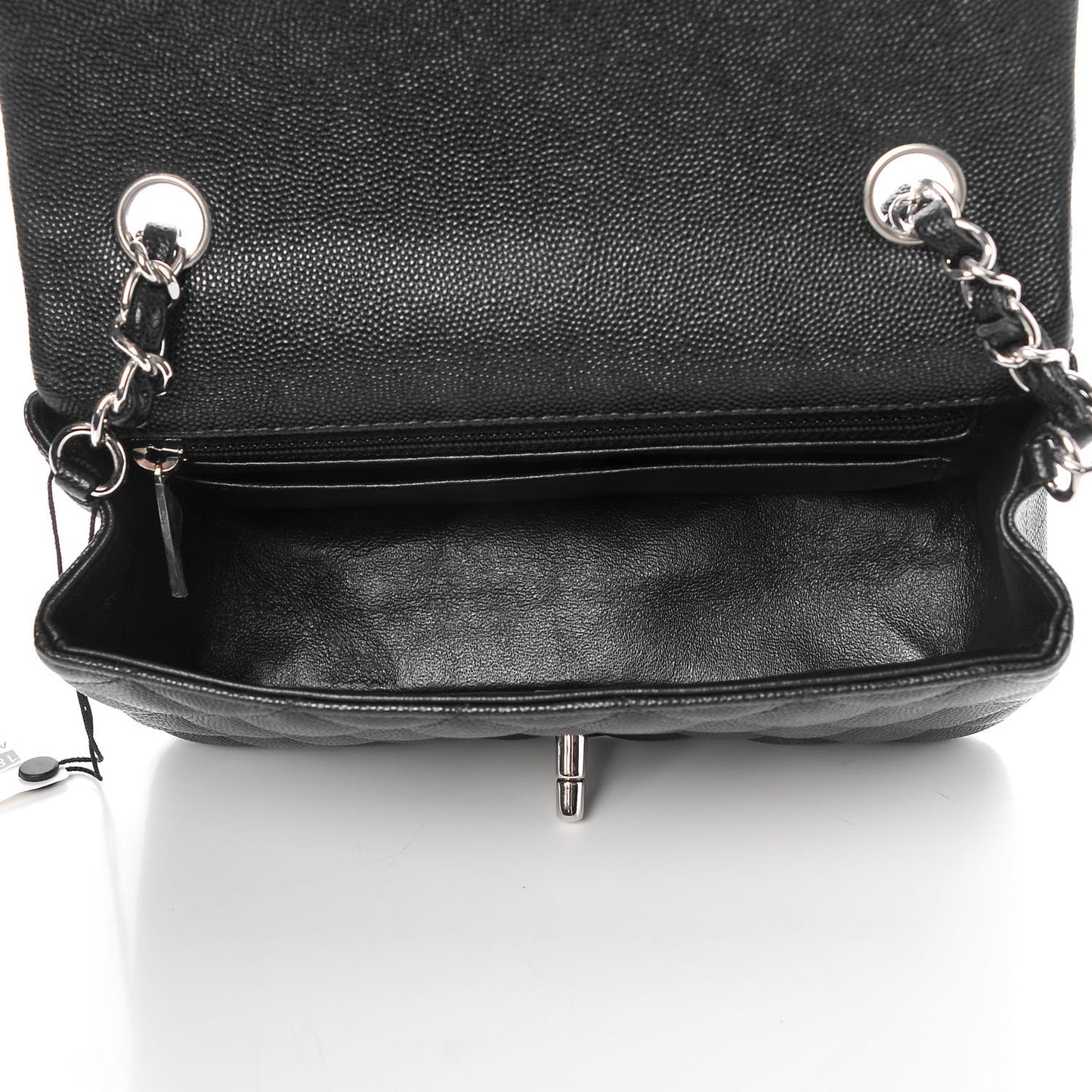 Caviar Quilted Mini Rectangular Flap Black