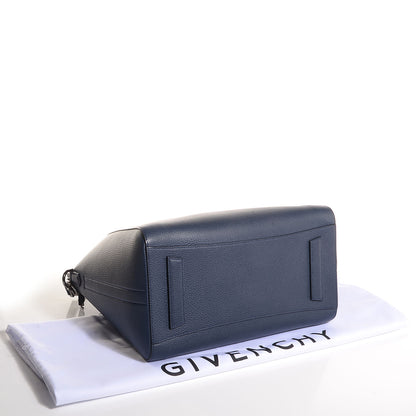 Givenchy Pebbled Calfskin Medium Animation Antigona Deep Blue 4 of 9