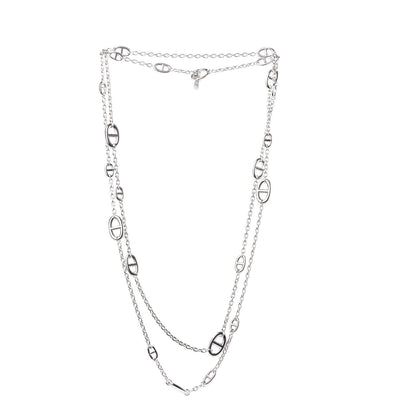 Hermes Sterling Silver Farandole Necklace 160 3 of 6