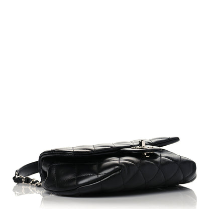 Chanel Calfskin Quilted CC Uniform Flap Belt Bag Black 7 of 21