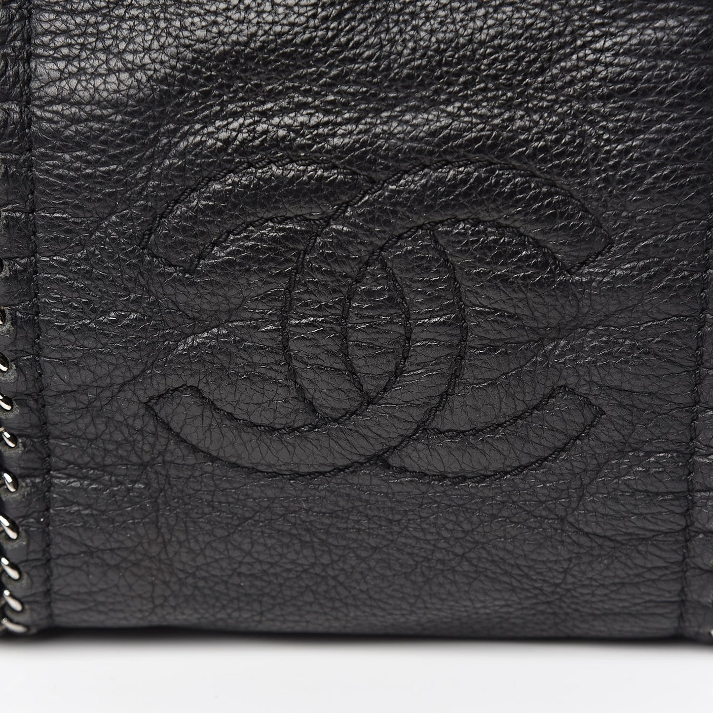 Deerskin Luxe Ligne Tote Black