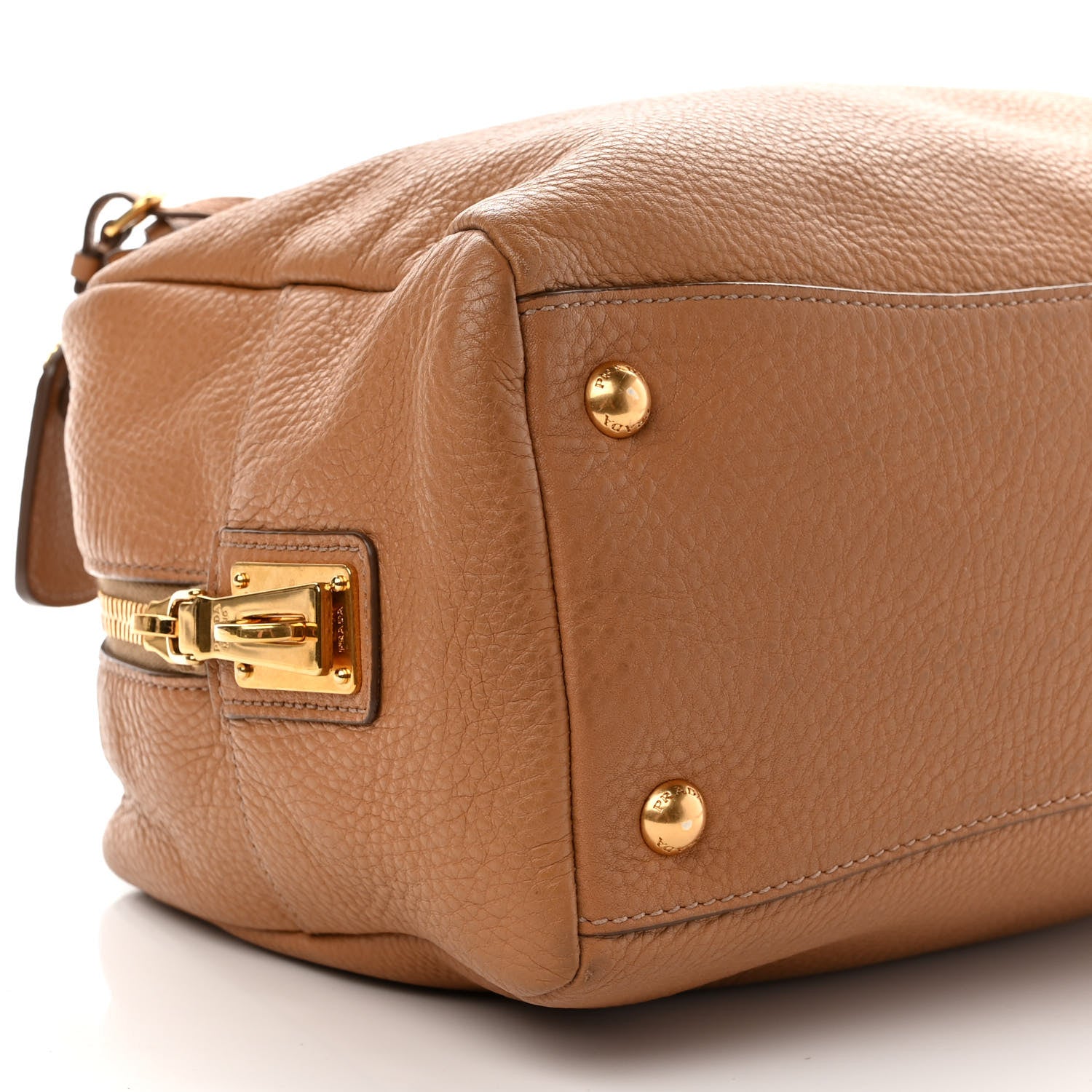 Prada Vitello Daino Bowler Cuoio 7 of 8