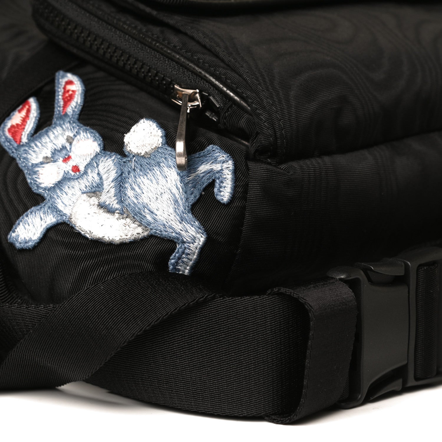 Gucci Nylon Retro Patch Convertible Belt Bag Black 7 of 8