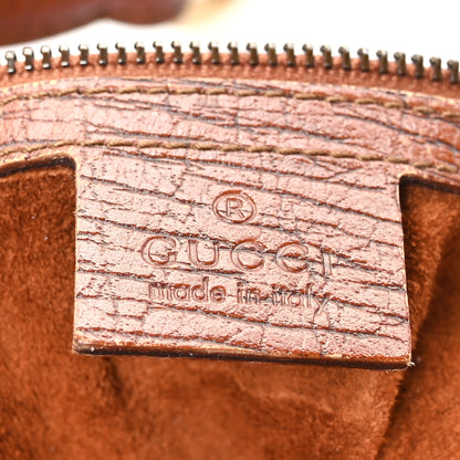 Gucci Calfskin Medium Horsebit Chain Hobo Brown 7 of 12