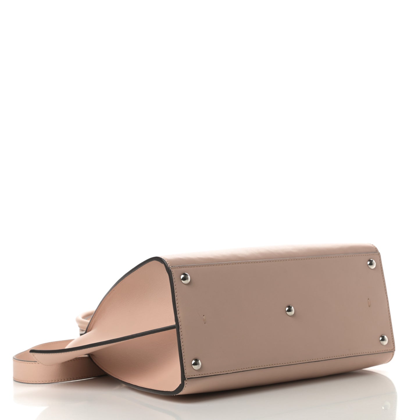 Vitello Dolce Shiny Nappa Petite 3Jours Tote Beige Chantilly
