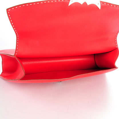 Hermes Veau Gulliver Touareg Abal Handbag Rouge Vif 5 of 7