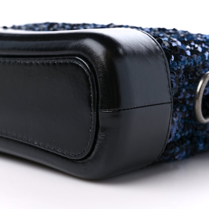 Chanel Sequin Calfskin Small Gabrielle Hobo Black Blue 9 of 9