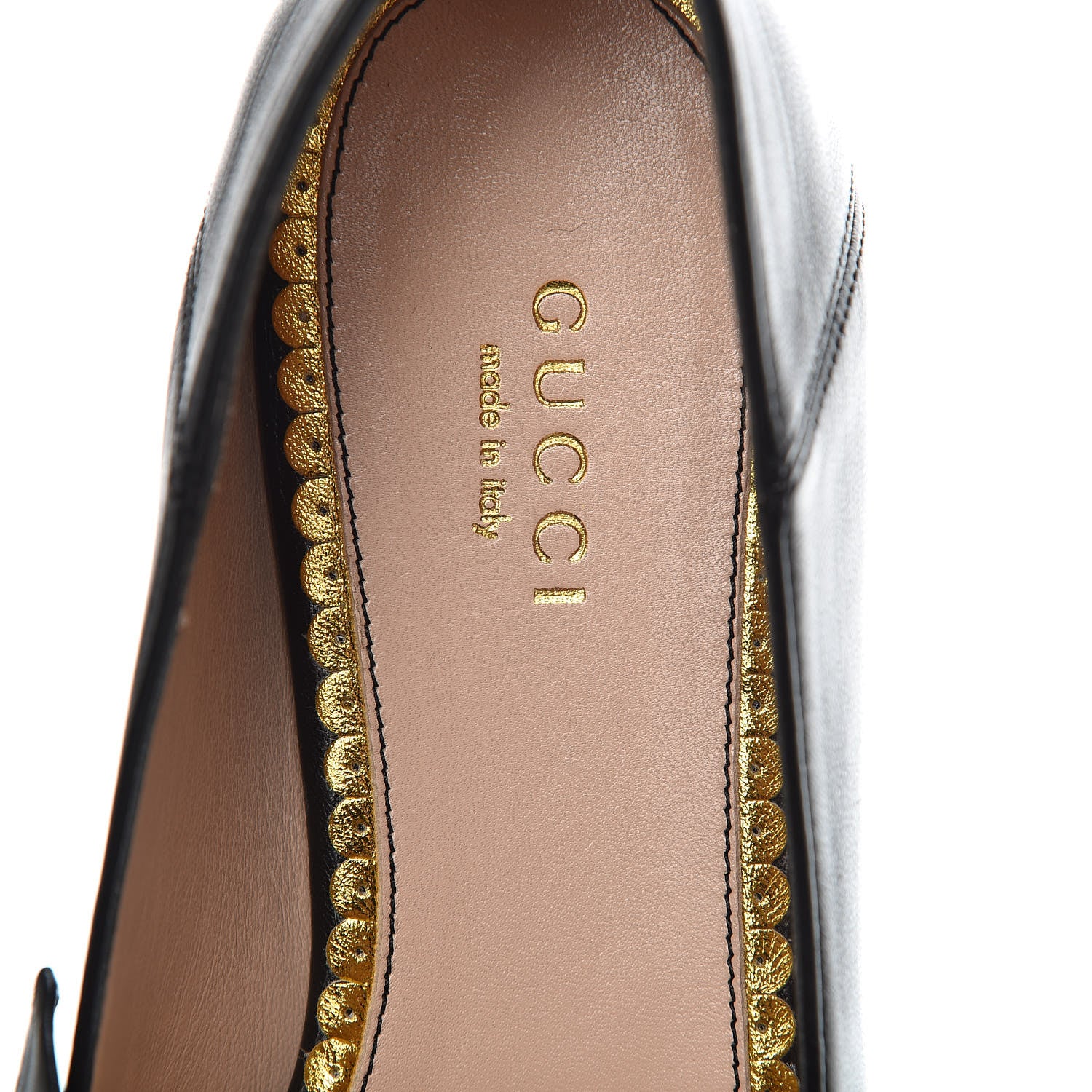 Gucci Calfskin Bow Ballet Flats 35 Black 7 of 8