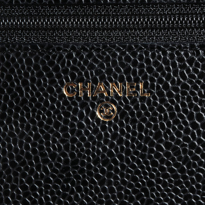 Chanel Caviar Quilted Wallet On Chain WOC Black 8 of 9