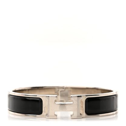 Hermes Enamel Narrow Clic Clac H Bracelet PM Black 1 of 6