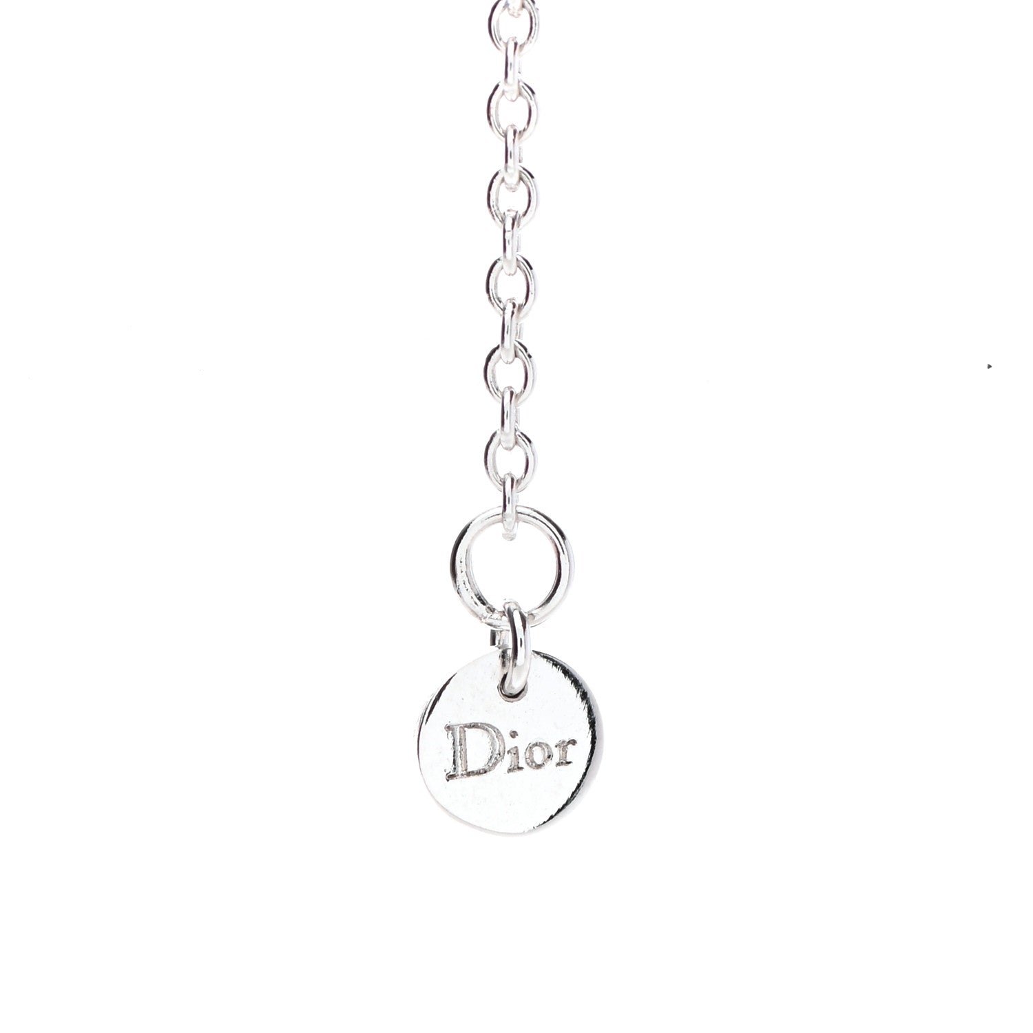 Christian Dior Crystal CD Bracelet Silver 4 of 5