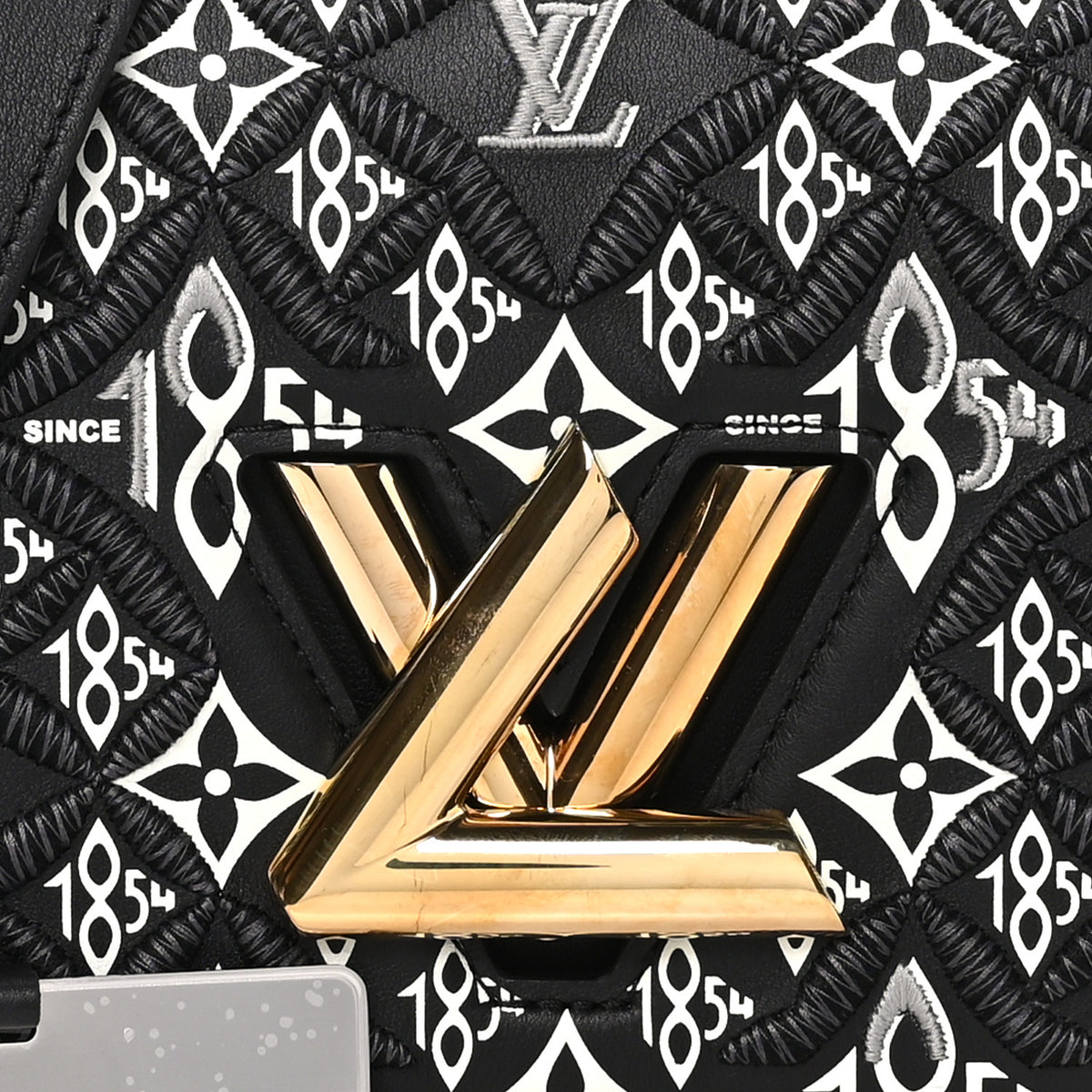Calfskin Since 1854 Embroidered Twist MM Black