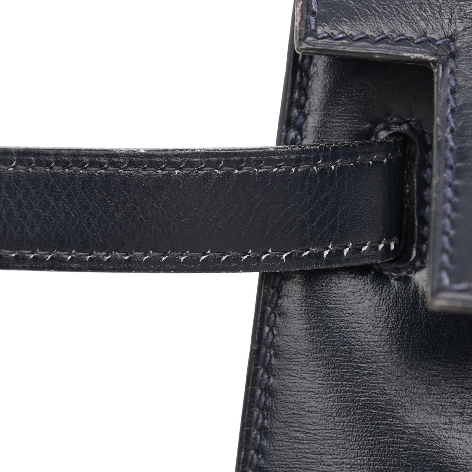 Hermes Box Kelly Sellier 32 Bleu Marine 15 of 17