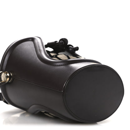 Valentino Garavani Toile Iconographe Nappa Le Cinquième Bucket Bag Naturale Black Fondant 9 of 15