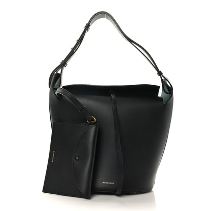 Burberry Supple Calfskin Medium Bucket Bag Black 2 of 9