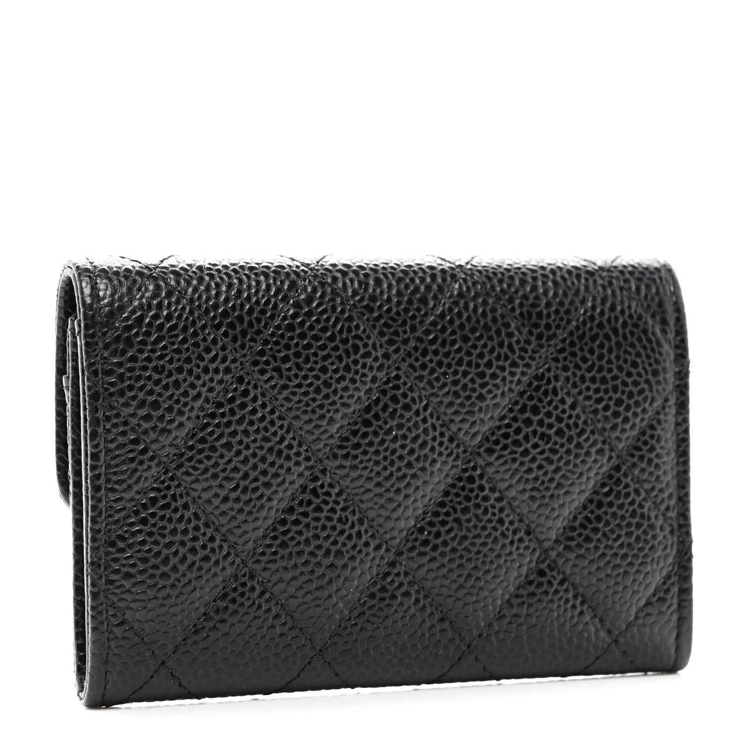 Chanel Caviar Quilted Flap Card Holder Black 3 of 9