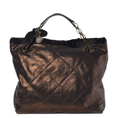 Lanvin Metallic Lambskin Quilted Amalia Cabas Tote 1 of 9