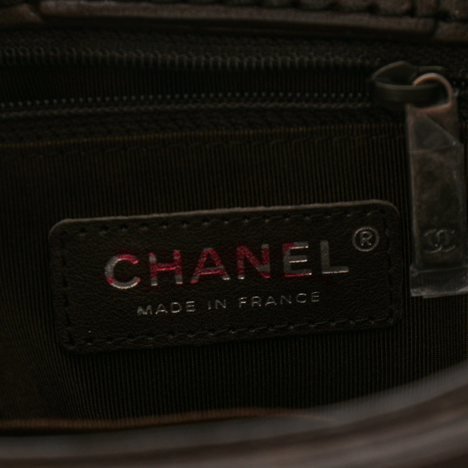 Chanel Calfskin Felt Sequin Embroidered Flap Shoulder Bag Brown 6 of 10