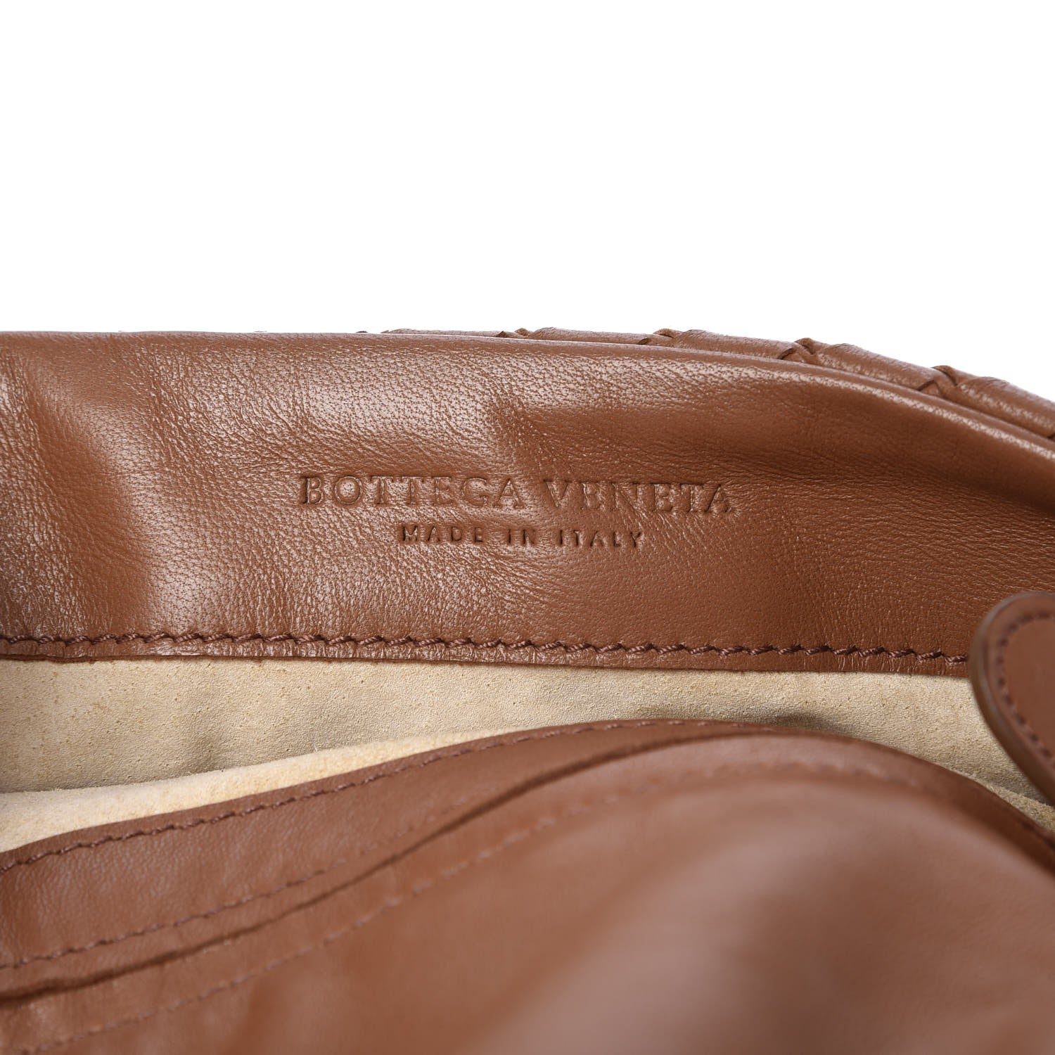 Bottega Veneta Nappa Intrecciato Messenger Crossbody Brown 6 of 8