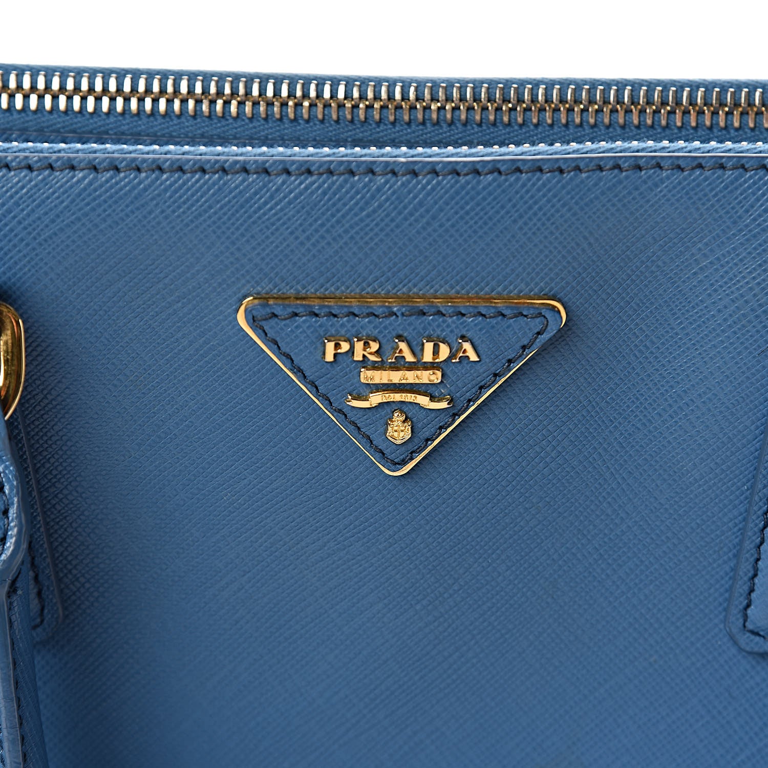 Prada Saffiano Medium Galleria Double Zip Tote Cobalto 17 of 17