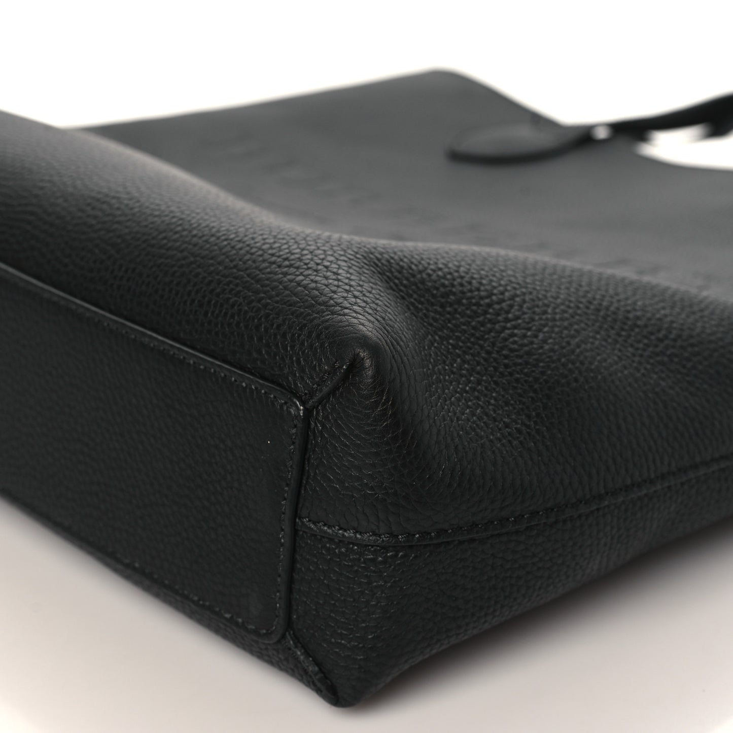 Grainy Calfskin Remington Tote Black