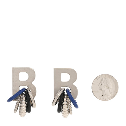 Balenciaga Metal B Earrings  Silver 2 of 6