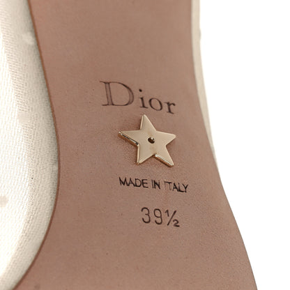 Christian Dior Mesh Plumetis Tulle D-Moi Pumps 39.5 White 7 of 9