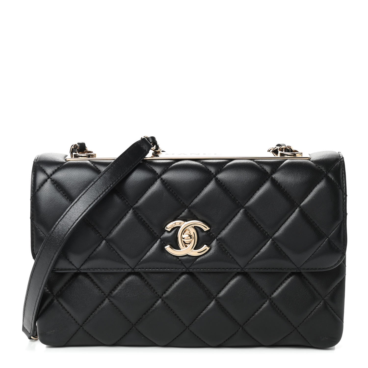 Chanel Lambskin Quilted Medium Trendy CC Flap Black 1 of 9