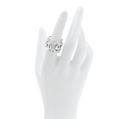 Hermes Sterling Silver GM Chaine d'Ancre Enchainee Band Ring 55 7.25 2 of 5
