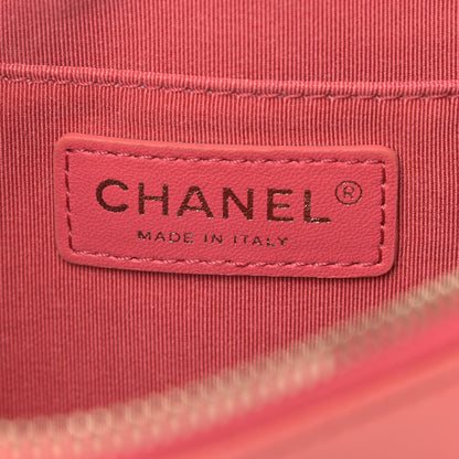 Chanel Crumpled Glazed Lambskin Quilted Waist Bag Fanny Pack Pink 5 of 8