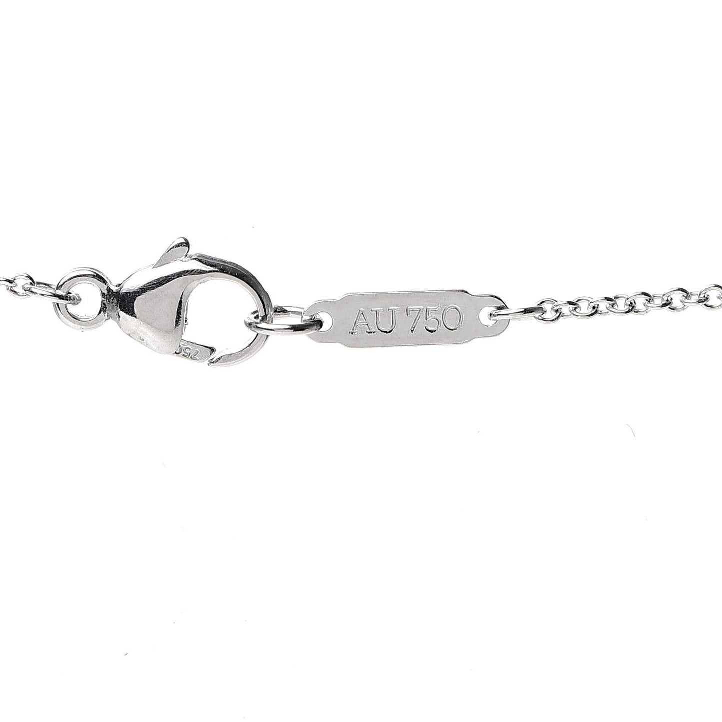 18K White Gold Diamond Metro Cross Pendant Necklace